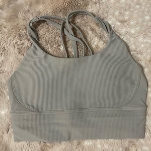 Gray High Support Free Spirit Sports Bra